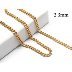Gold filled Chain Cardano size 0.5mm Unfinished