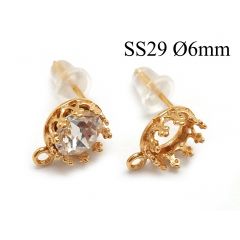 95016-956346b-brass-round-crown-bezel-cup-post-earrings-6mm-with-loop.jpg