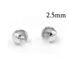 Sterling Silver 925 Crimp Bead Covers 5mm
