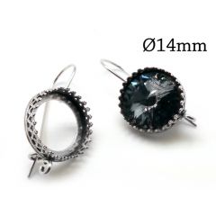 956356b-brass-ear-wire-round-crown-bezel-earrings-settings-14mm-with-open-loop.jpg