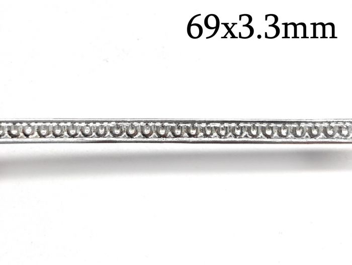 uGems Bezel Wire .999 Fine Silver Flat 3/16 Width (Qty=12 Inches)