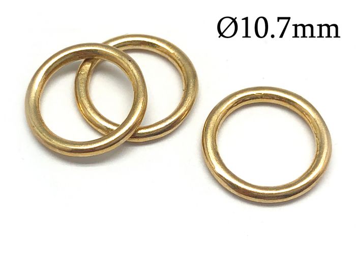 11mm Large Antiqued Gold Jump Rings, Textured Jump Ring, Brass Jump Ri –  Carson's Cove