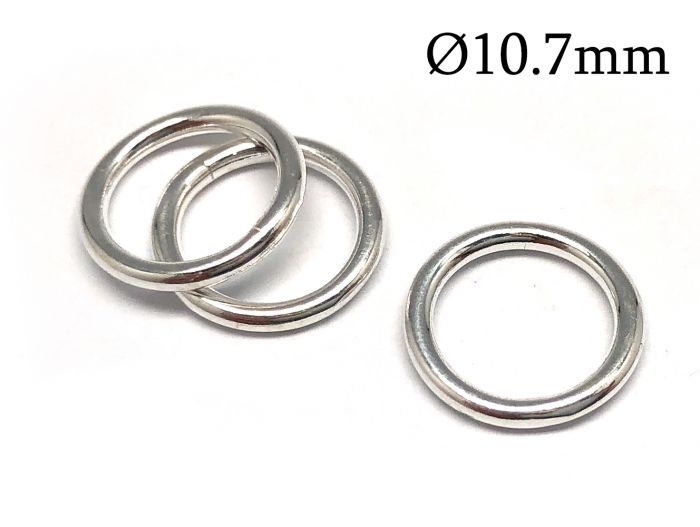 10mm 17g Closed Jump Rings - Sold By 10PK 
