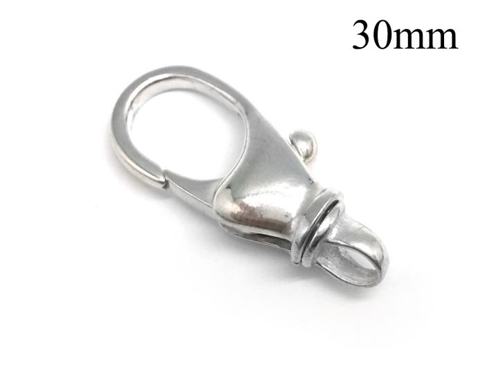 5pc, Sterling Silver Lobster Clasp, .925 Lobster Claw Clasps, Rectangle  Triggers, Wholesale, All Sizes, Small and Large Sizes Available 