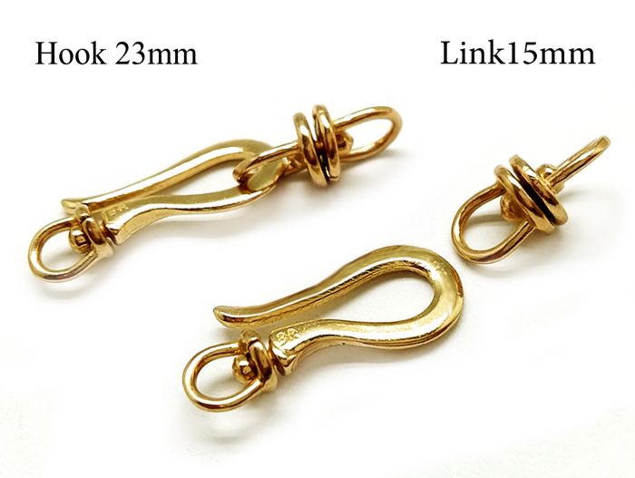 18ct Gold Metal Hook Clasps by hildie & jo