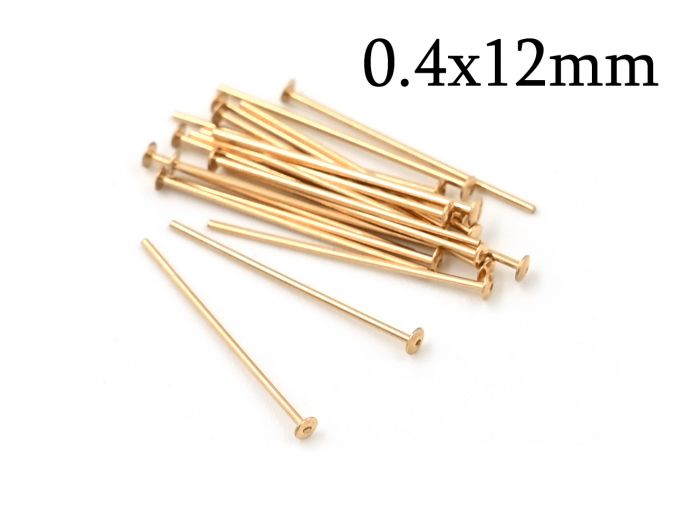 Uxcell 400Pcs Flat Head Pins for Jewelry Making 30mm Brass Flat Head Pins  Jewelry Head Pins 20 Gauge Red Copper