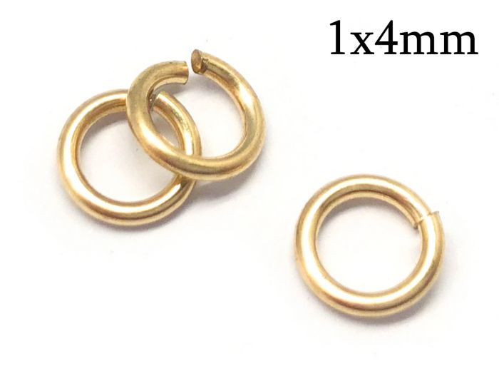 50pc, 18 Gauge, 19 Gauge, and 22 Gauge, 5mm Gold Filled CLOSED Jump Rings,  5mm Jump Ring, Made in USA, 50pc Wholesale Lots -  Canada