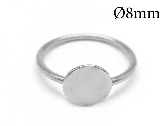 16mm Pad Silver plated Adjustable Ring Blanks Base,adjustable ring