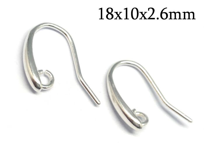 Wholesale 400PCS Lot 18mm 925 Sterling Silver Earring Hooks Ball Jewelry  Accessory Findings Ear Wire - AliExpress